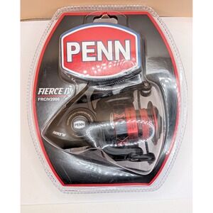 Penn Fierce IV FRCIV2000 Spinning Fishing Reel Black Red 6.2:1 Gear Ratio NEW